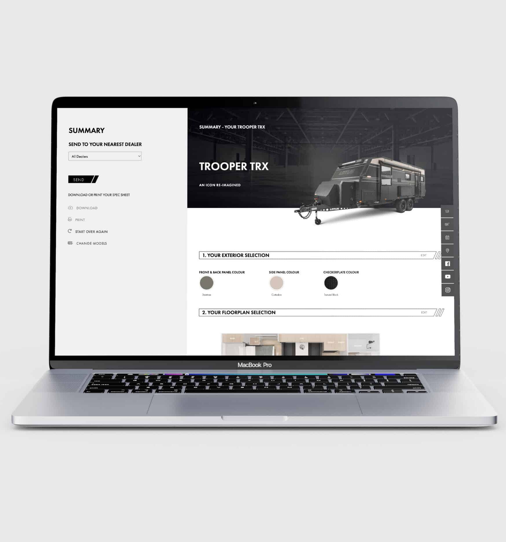 Creative Approach - Lotus Caravans - Custom Website Developers Melbourne